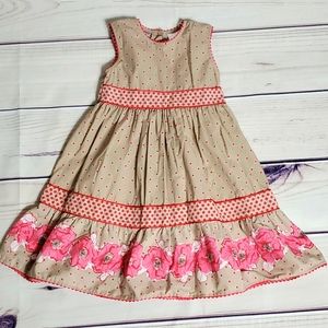 Polkadot/Floral Girls Dress